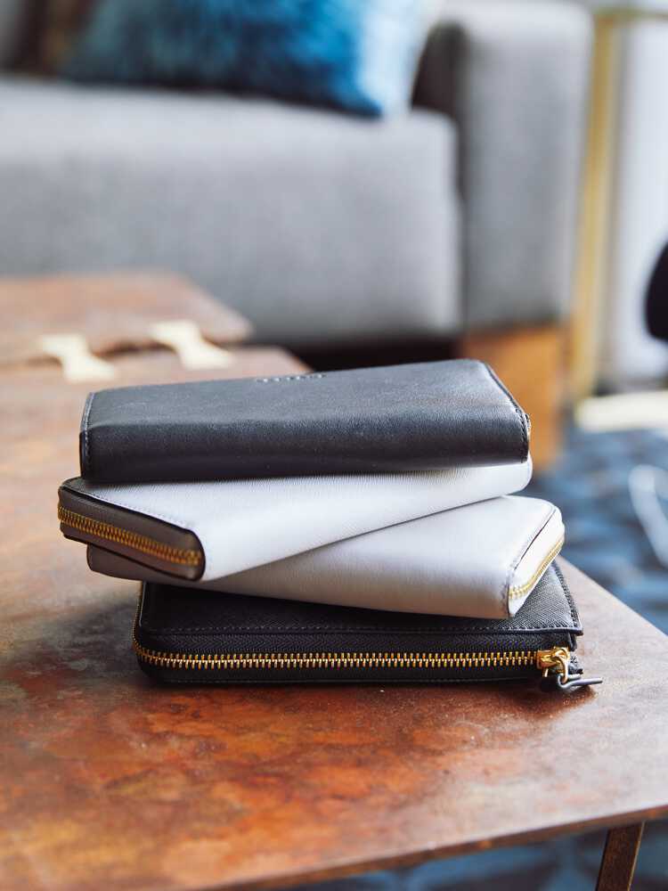 stack of Leather Wallets