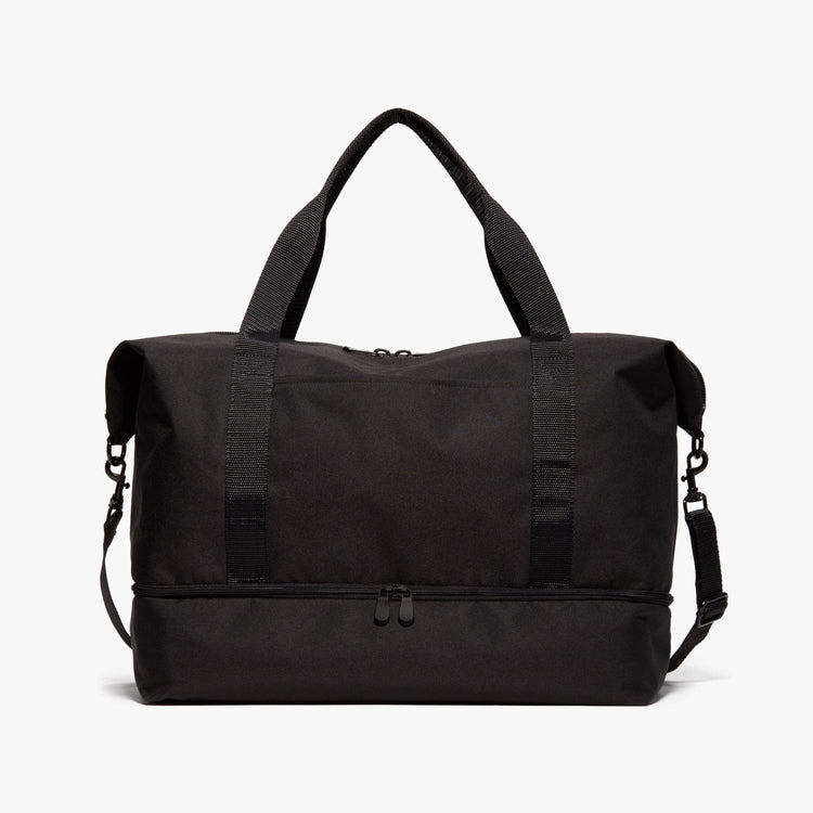 Front - Catalina Deluxe - 600D Recycled Poly - Onyx / Black / Dark Grey - Weekender - Lo & Sons