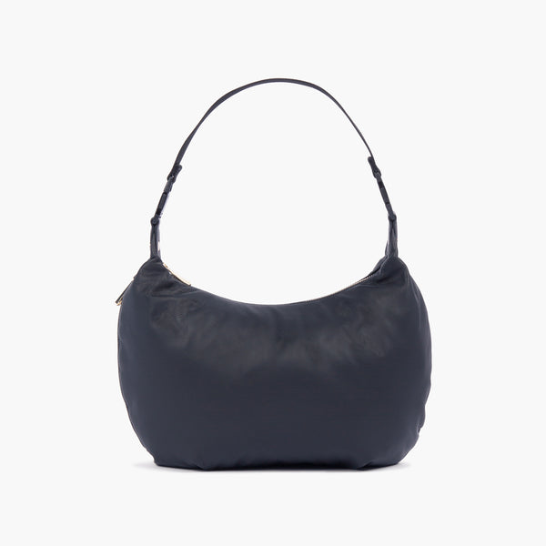 Lo & Sons Aoyama Crescent Crossbody Bag - Leather - Navy
