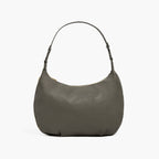 front view of Aoyama 2 Leather in Green with a short shoulder strap length