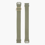 view of strap of Aoyama 2 Leather in olive