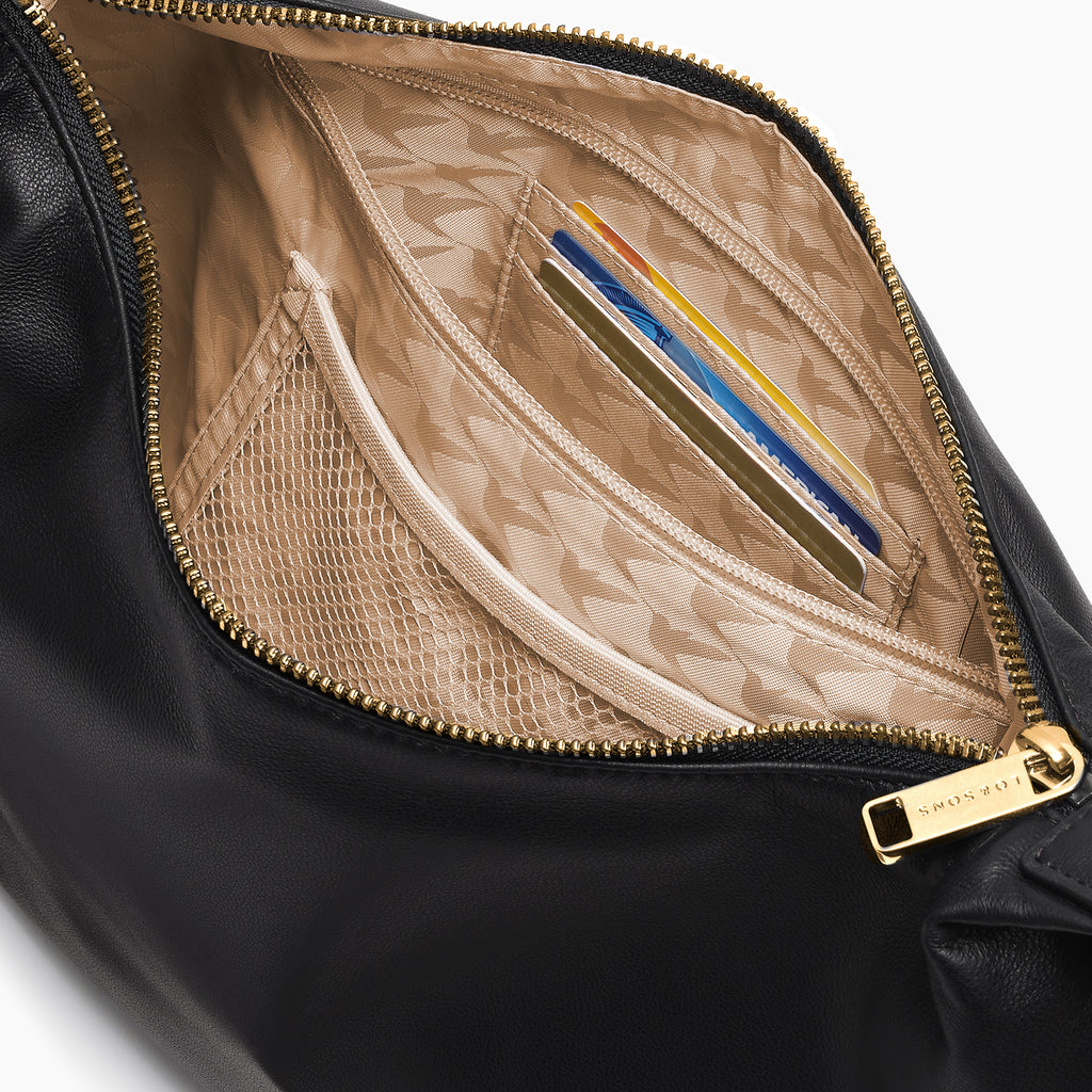 Aoyama - Sheepskin Leather - Black / Gold / Camel