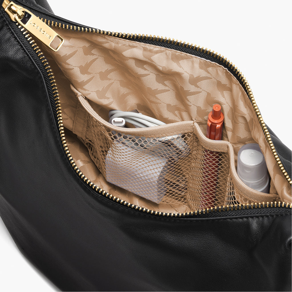 Aoyama - Sheepskin Leather - Black / Gold / Camel