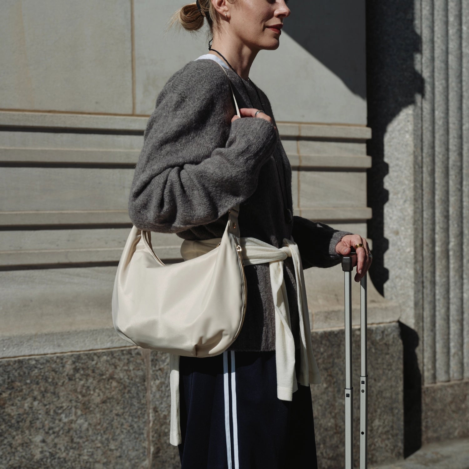 Aoyama - Nylon - Ivory / Gold / Camel