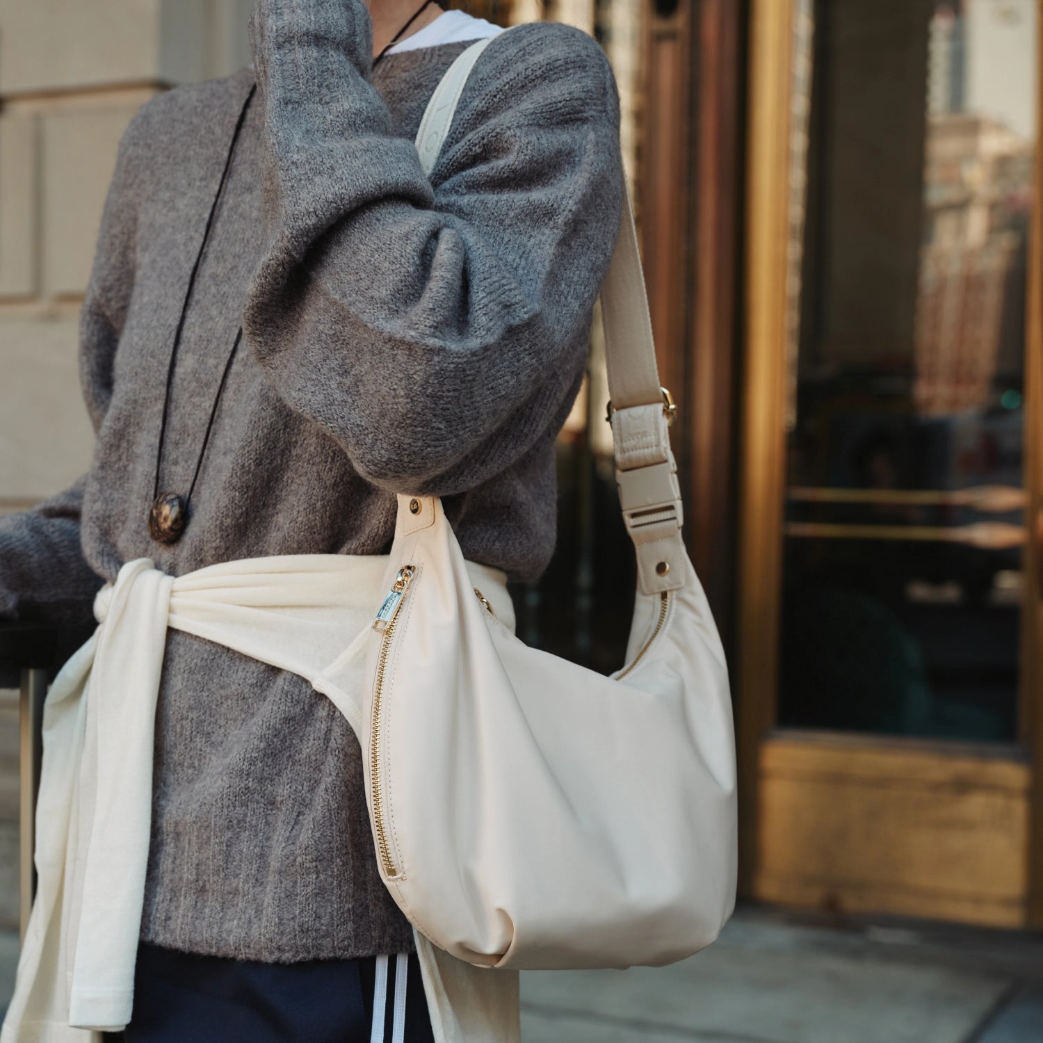 Aoyama - Nylon - Ivory / Gold / Camel