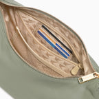 interior view of card pockets of Aoyama 2 Leather in olive