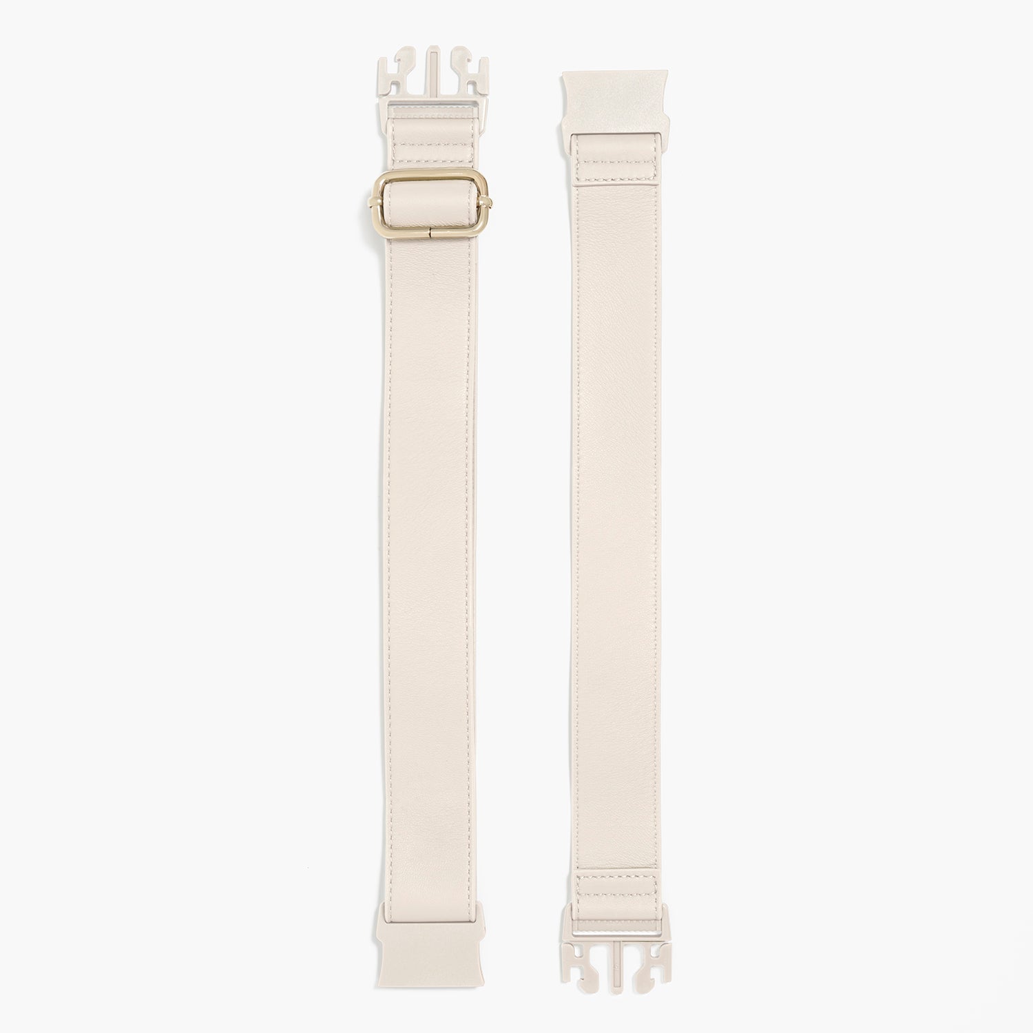 Lo & Sons Aoyama 2 Leather Crescent Crossbody Bag - Ivory