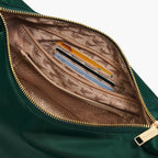 interior card pocket view of Aoyama Nylon in dark green