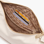 interior card pockets of Aoyama Nylon in ivory