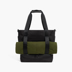 Velcro Straps - The Catalina Supreme Tote - Waxed Poly - Black - Tote - Lo & Sons