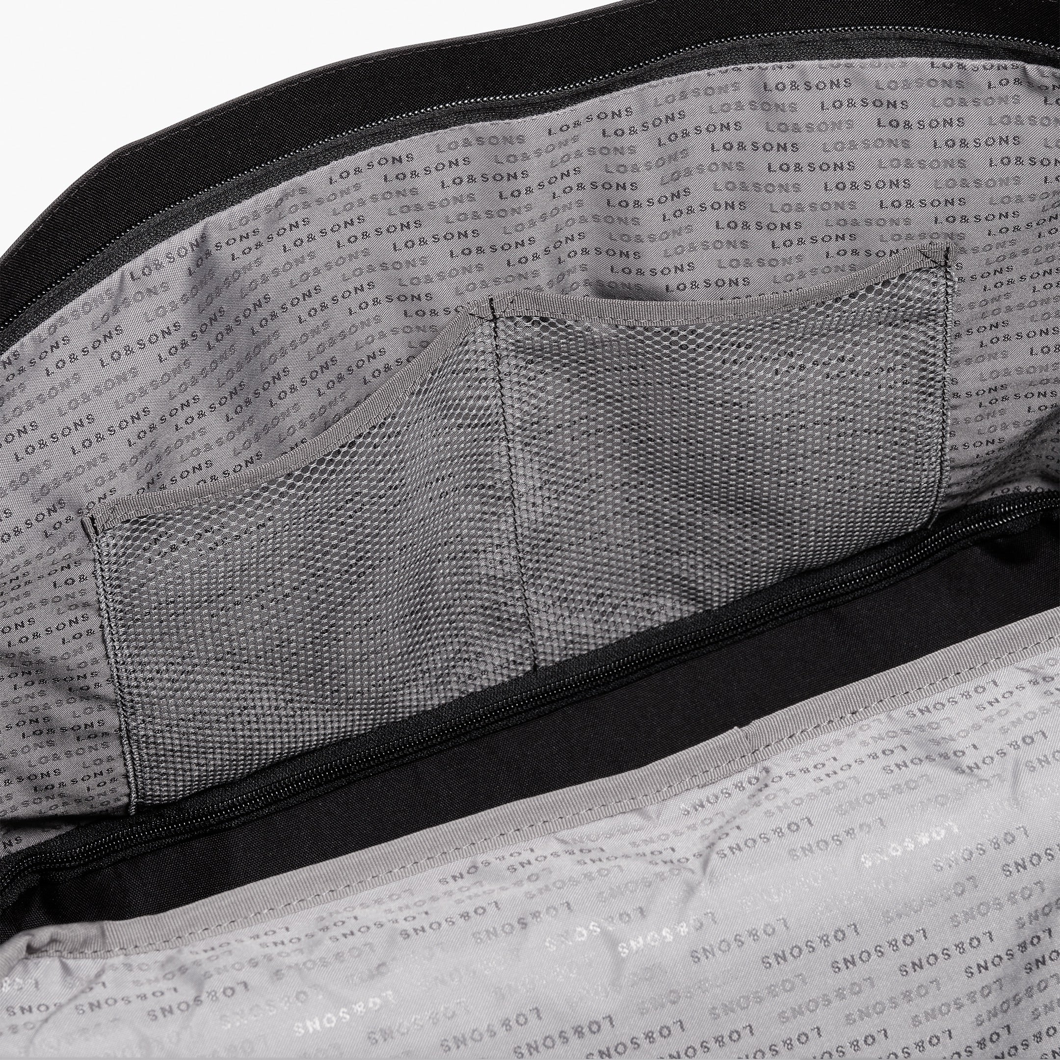 Interior Pockets - The Catalina Supreme Tote - Waxed Poly - Black - Tote - Lo & Sons