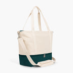 Catalina Deluxe Tote - Eco Friendly Canvas - Dark Green Colorblock