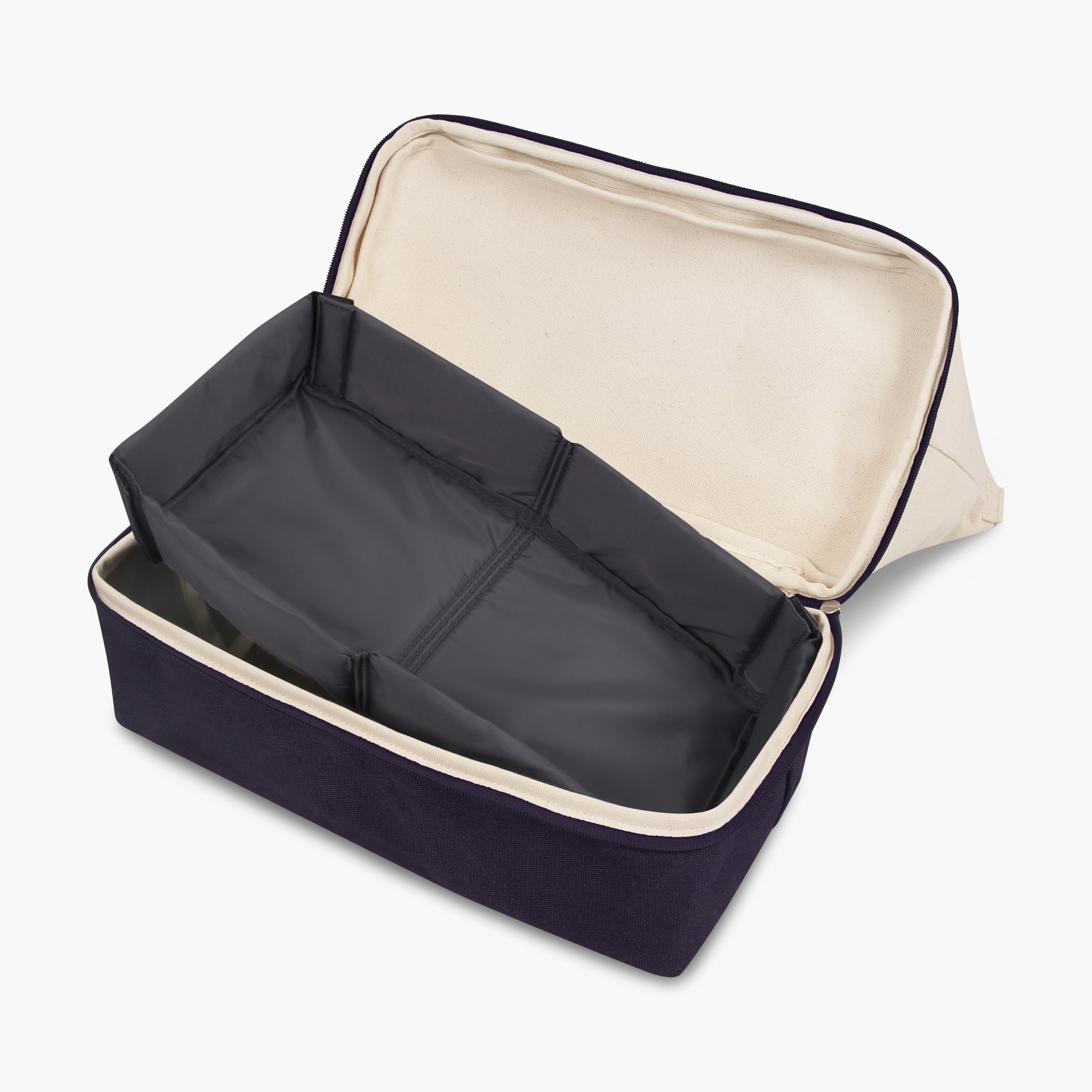 Catalina Deluxe Tote - Eco Friendly Canvas - Deep Navy Colorblock