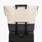 Catalina Deluxe Tote - Eco Friendly Canvas - Midnight Ash Colorblock