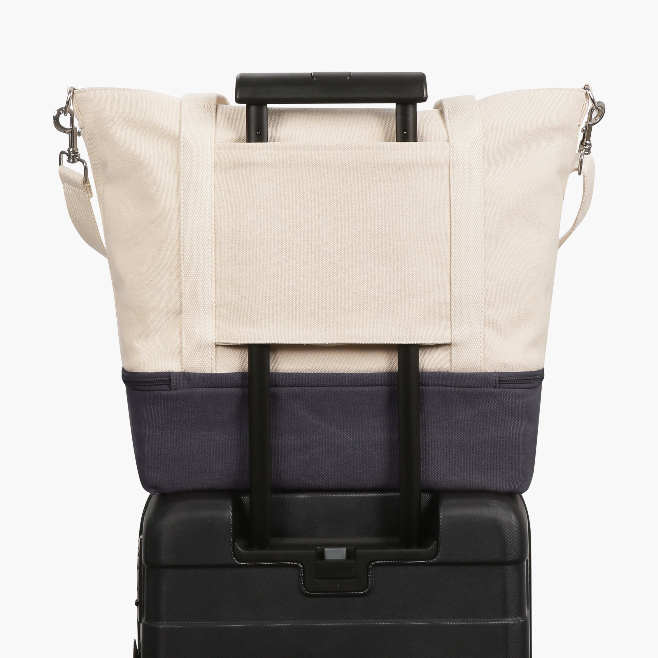 Catalina Deluxe Tote - Eco Friendly Canvas - Midnight Ash Colorblock