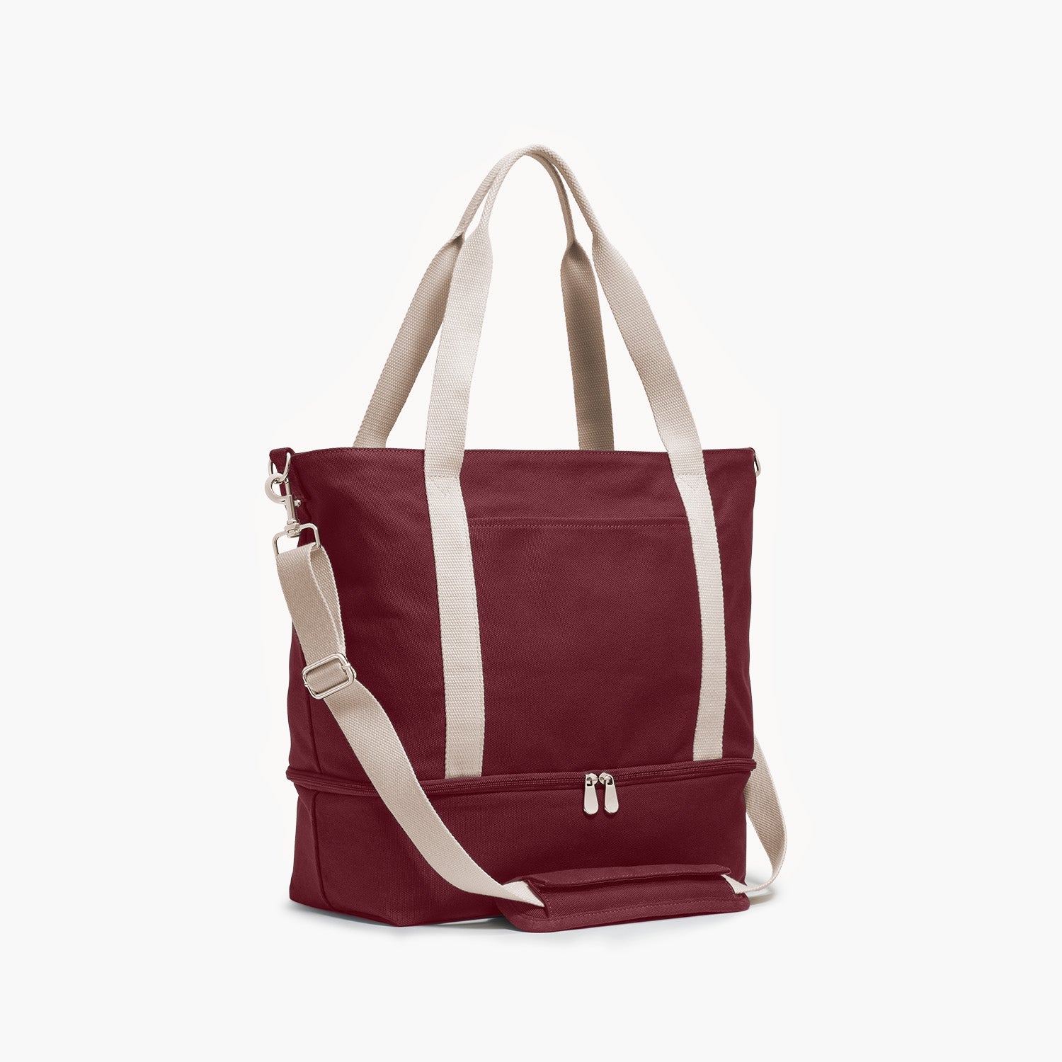 deluxe travel tote bag Lo & Sons Catalina - Spacious Canvas & Everyday With Shoe Compartment, Luggage Sleeve, Padded Strap in side pockets Vera - One tote. Two