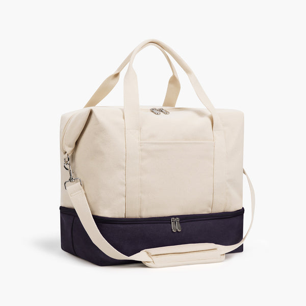 Catalina Deluxe Weekender Travel Bag - Navy Colorblock Canvas | Lo
