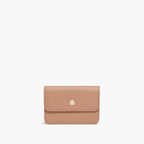 Front - Compact Wallet - Saffiano Leather - Dark Tan - Small Accessory - Lo & Sons