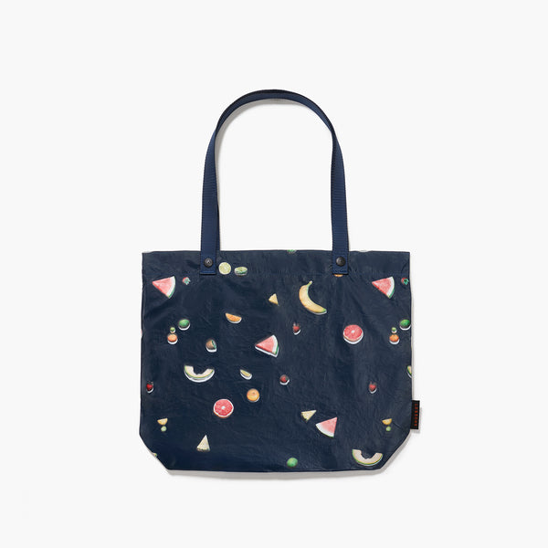 Lo & Sons Del Mar Packable Tote Small - Tyvek - Navy Fruit