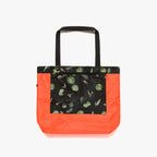 Lo and Sons Del Mar Packable Tote Small Leaf Print interior pouch full view