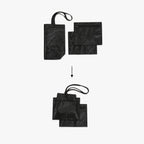 Packable in pouches - The Del Mar Packable Tote Small - Black - Lo & Sons