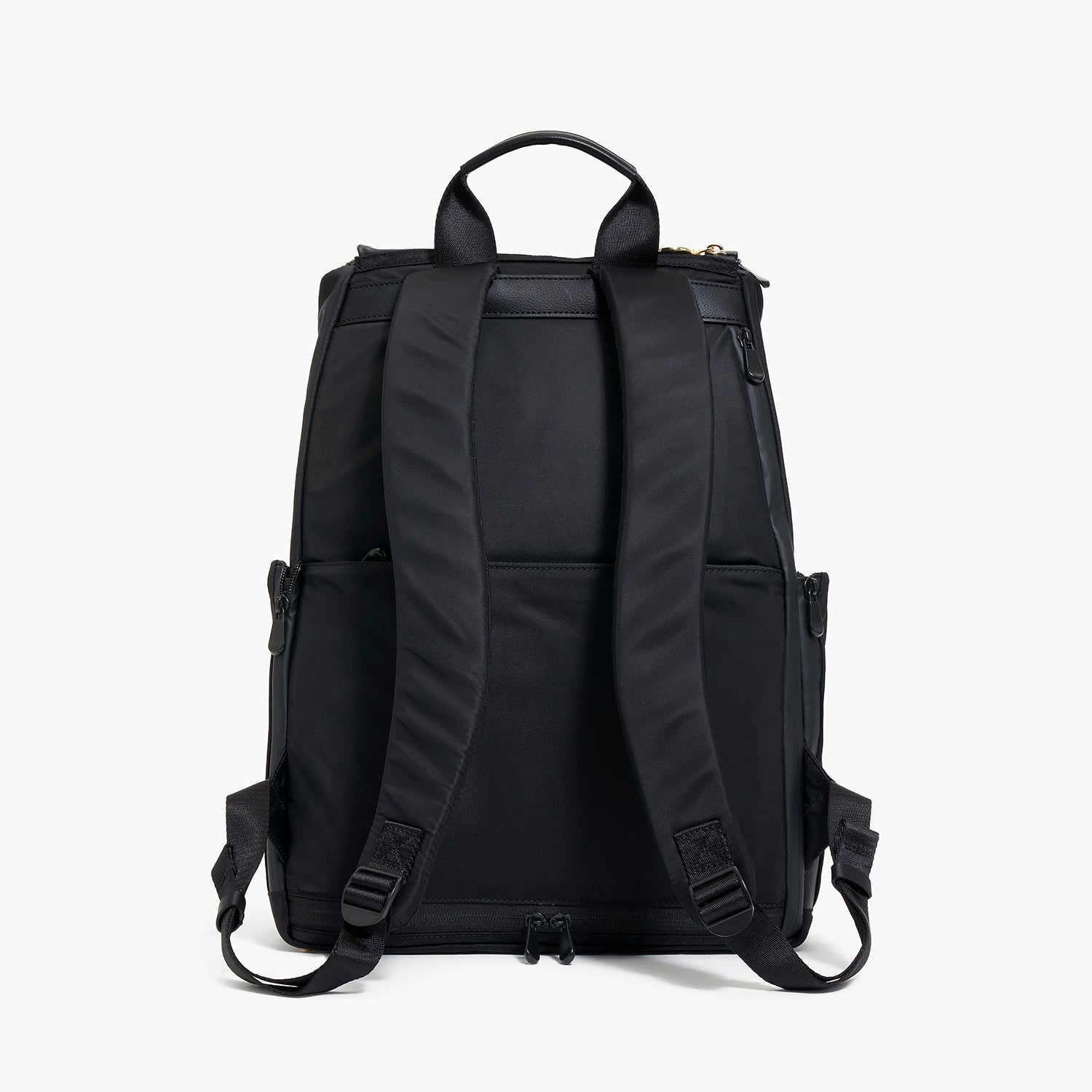 Melrose Rucksack - Recycled Nylon - Black / Gold / Azure