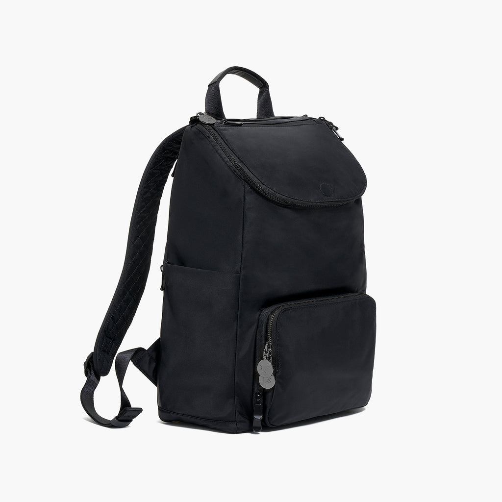 Melrose Rucksack - Recycled Nylon - Black / Gunmetal / Grey