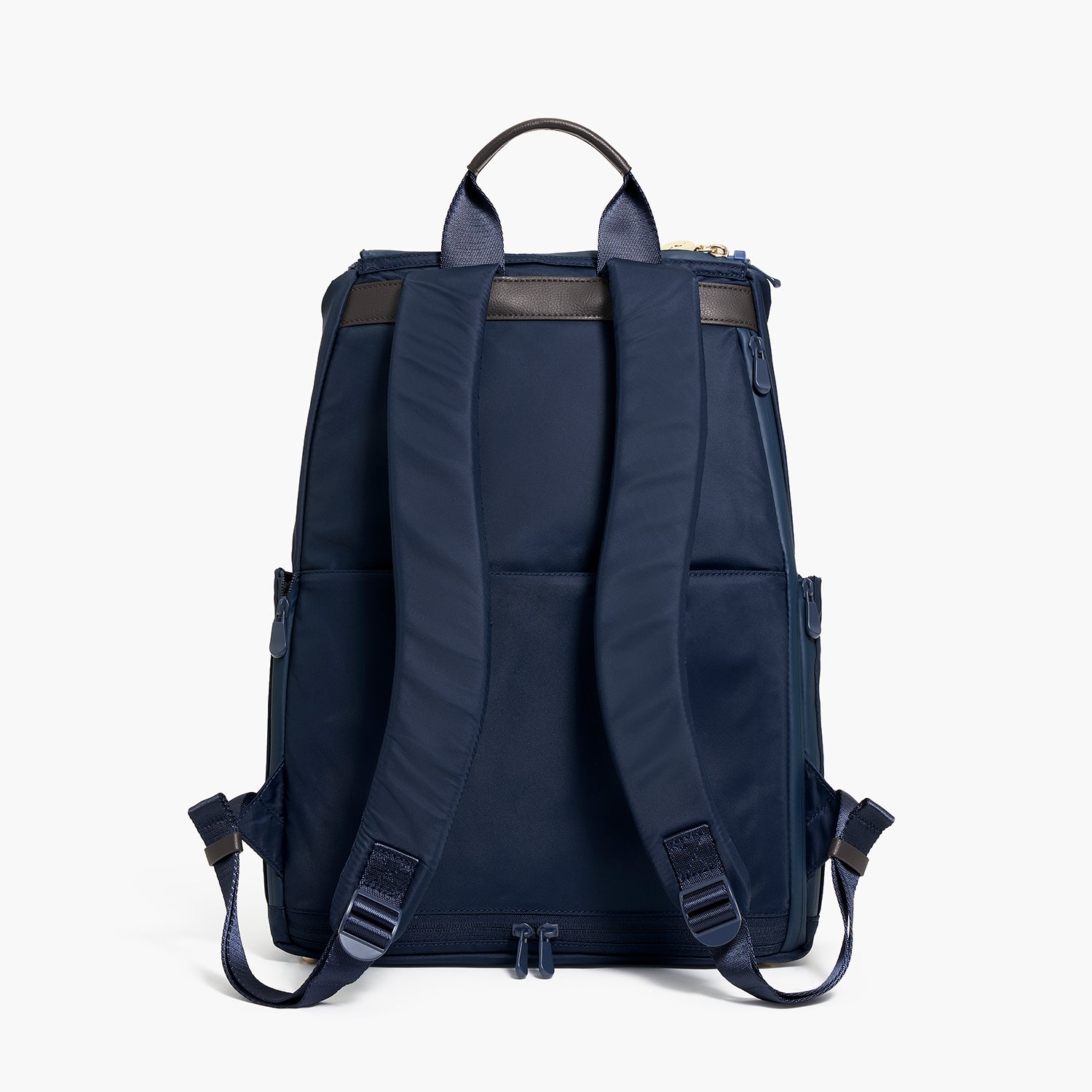 Melrose Rucksack - Recycled Nylon - Deep Navy / Gold / Azure