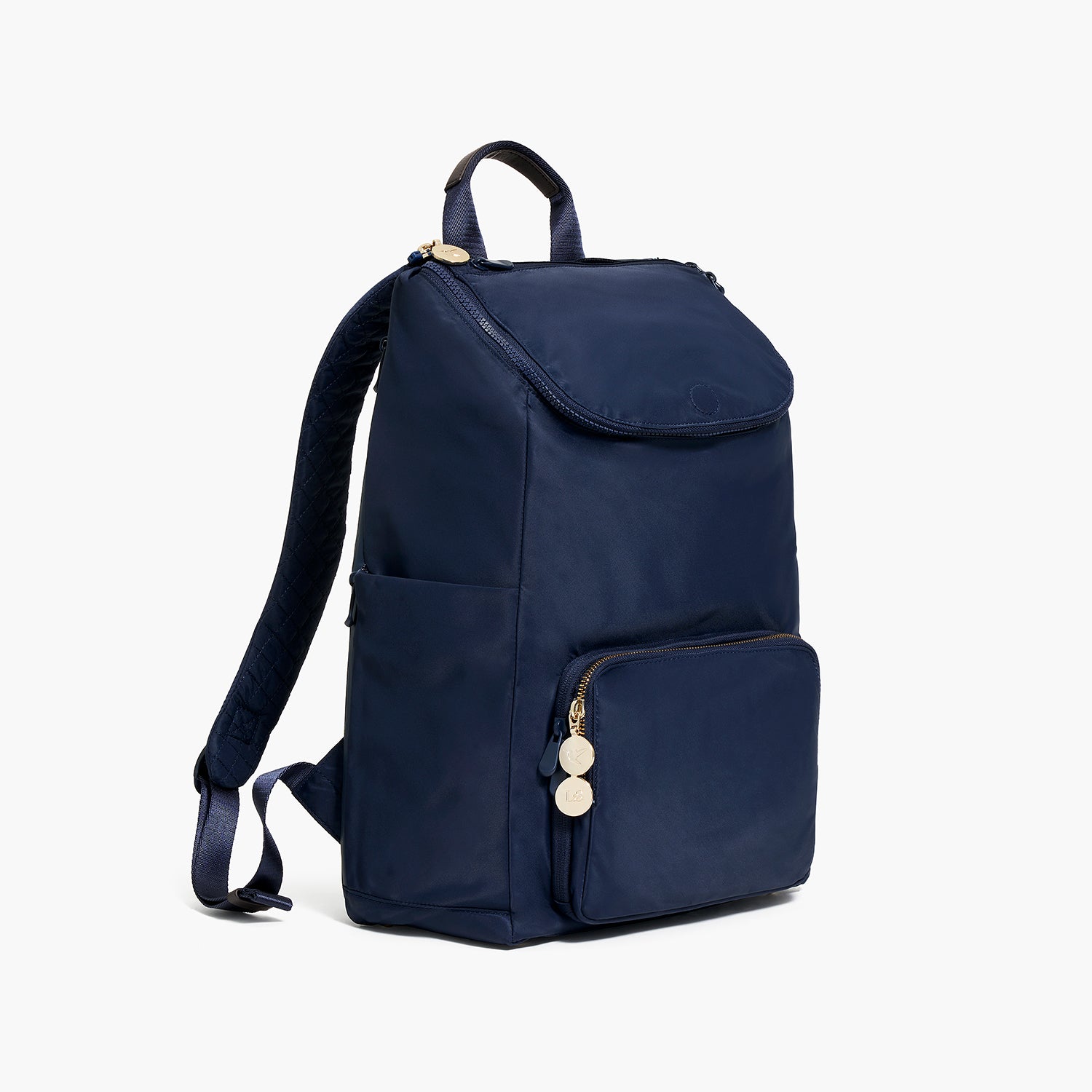 Melrose Rucksack - Recycled Nylon - Deep Navy / Gold / Azure