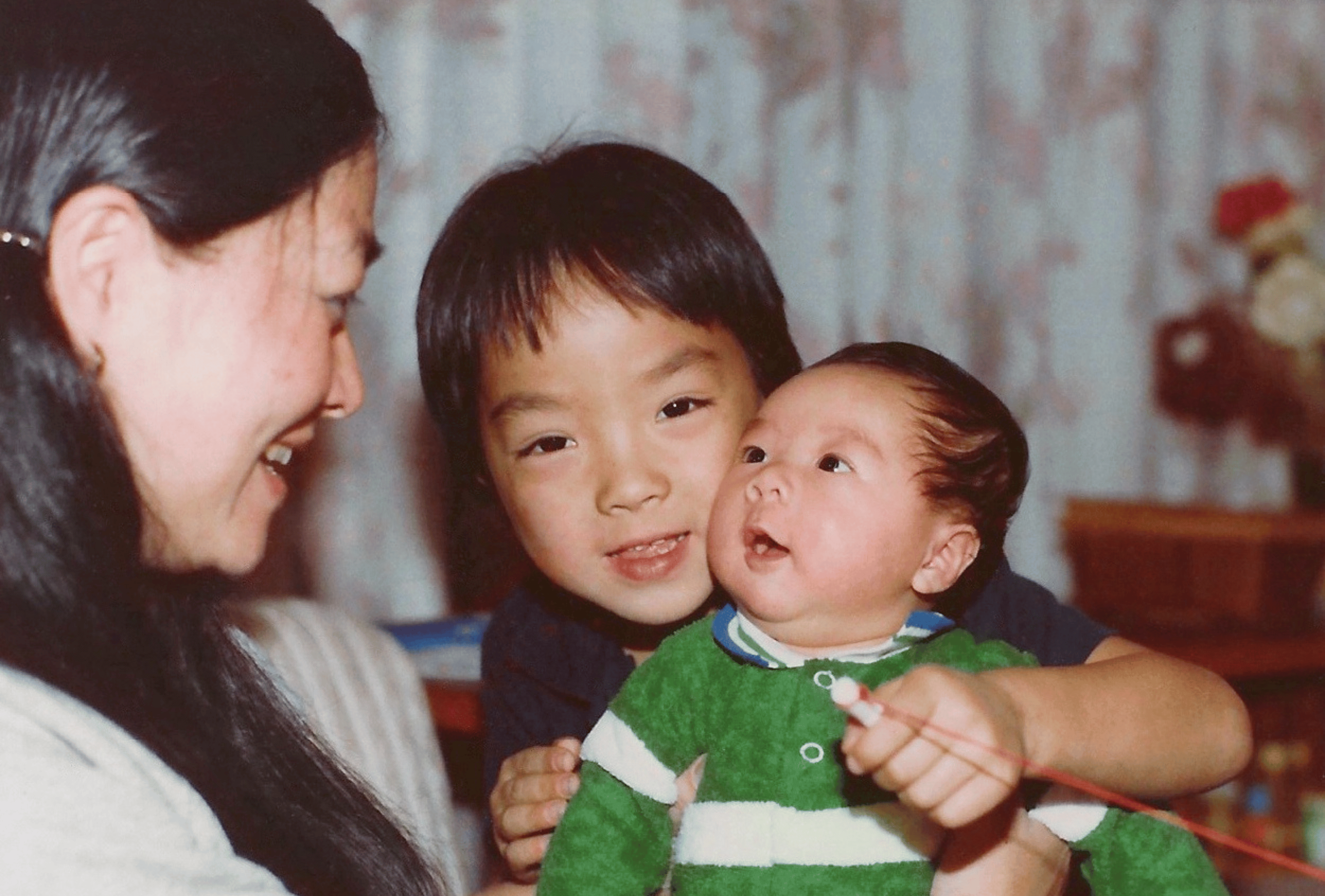 Mother Helen Lo, the founder of Lo & Sons, with her two sons Jan and Derek