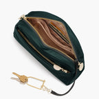 Interior Open with Key Fob - Nouvelle - Recycled Nylon - Dark Green - Crossbody Bags - Lo & Sons