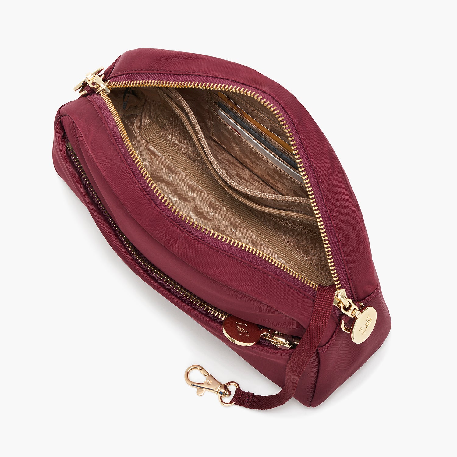Nouvelle - Recycled Nylon - Cabernet / Gold / Camel