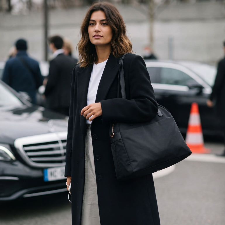 Lo & Sons O.G. 2 Womens Laptop Bag - Black/Gold/Grey