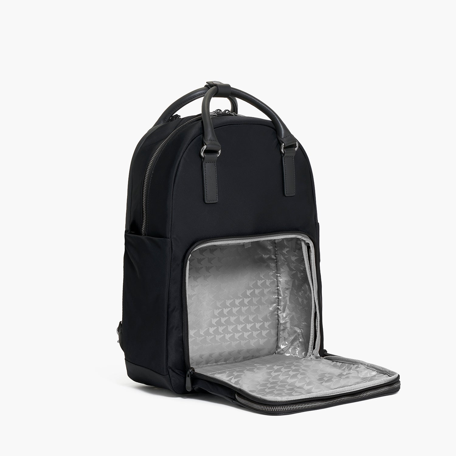 black backpack exterior laptop sleeve Commuter 20L with 19 Pockets | LTTStore The Winco ACERO Backpack James Laptop Sleeve - Black