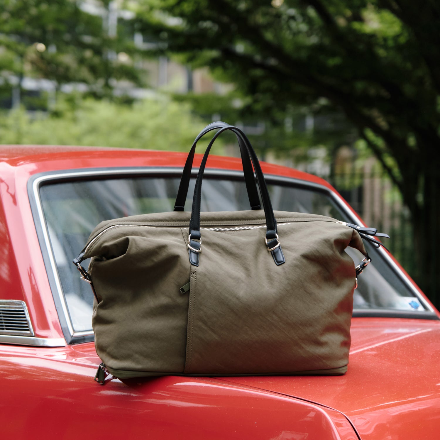 Sherborn - Recycled Nylon - Green / Gold / Camel