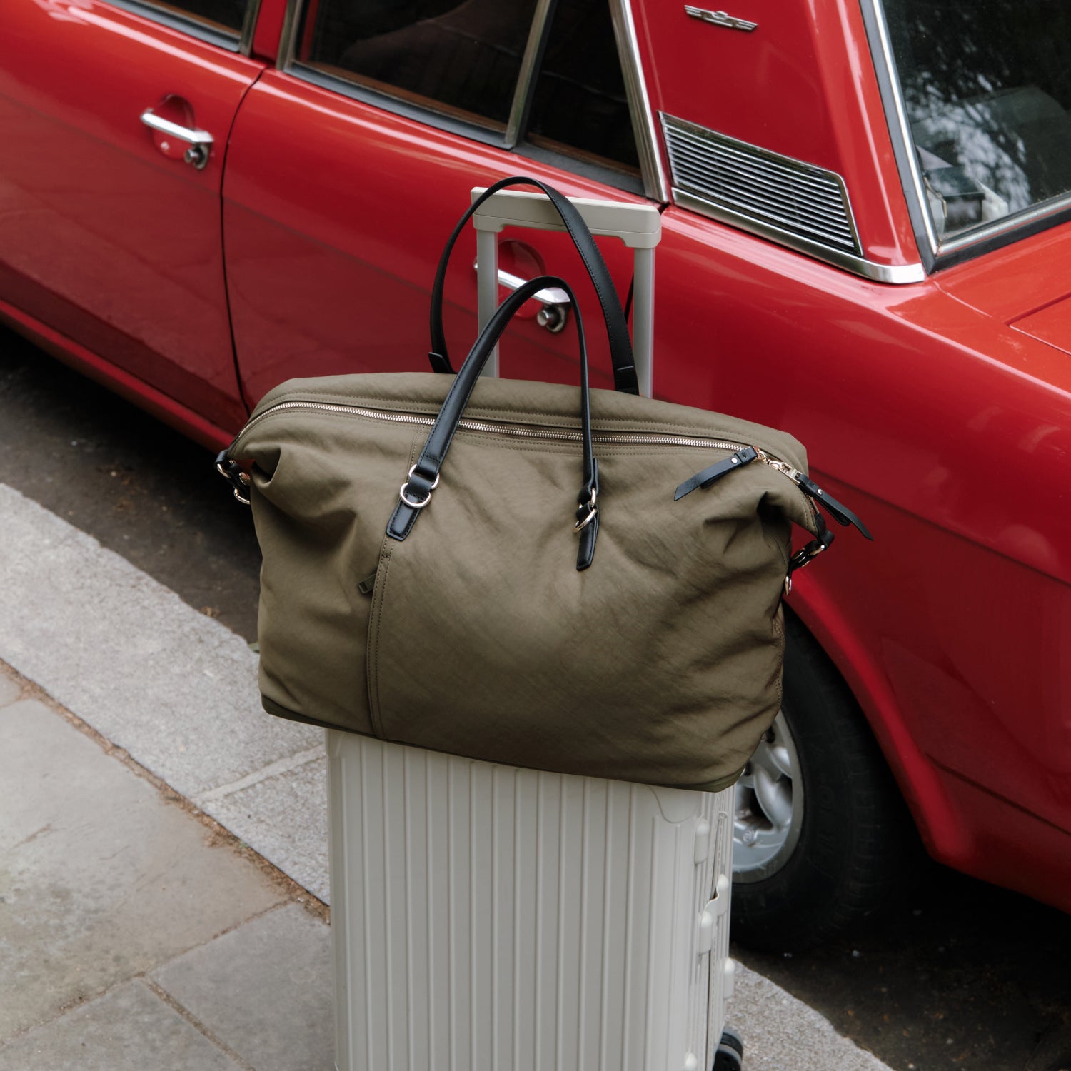 Sherborn - Recycled Nylon - Green / Gold / Camel