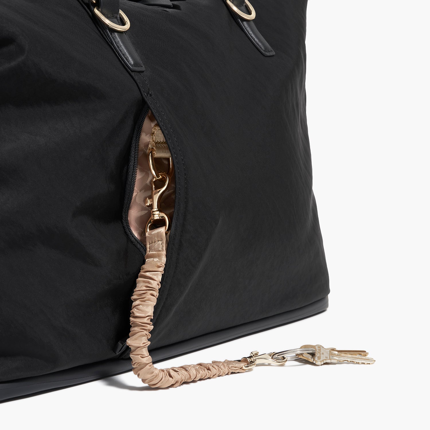Sherborn Large - Recycled Nylon - Black / Gold / Camel