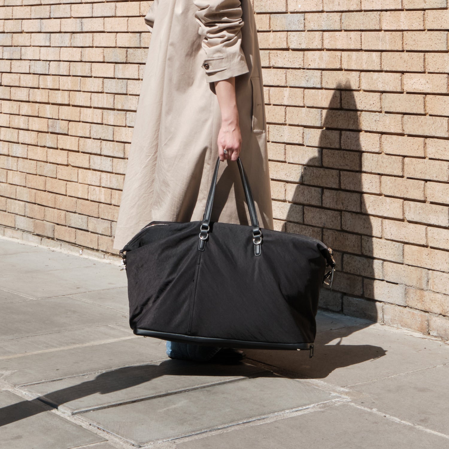 Sherborn Large - Recycled Nylon - Black / Gold / Camel