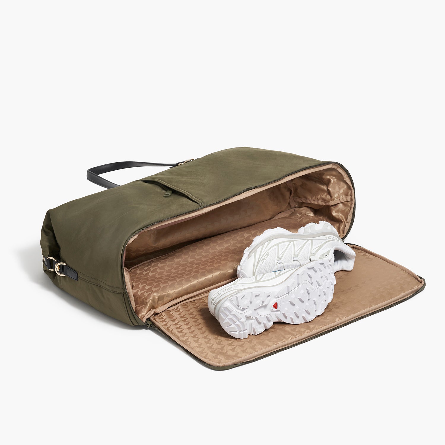 Sherborn Large - Recycled Nylon - Green / Gold / Camel