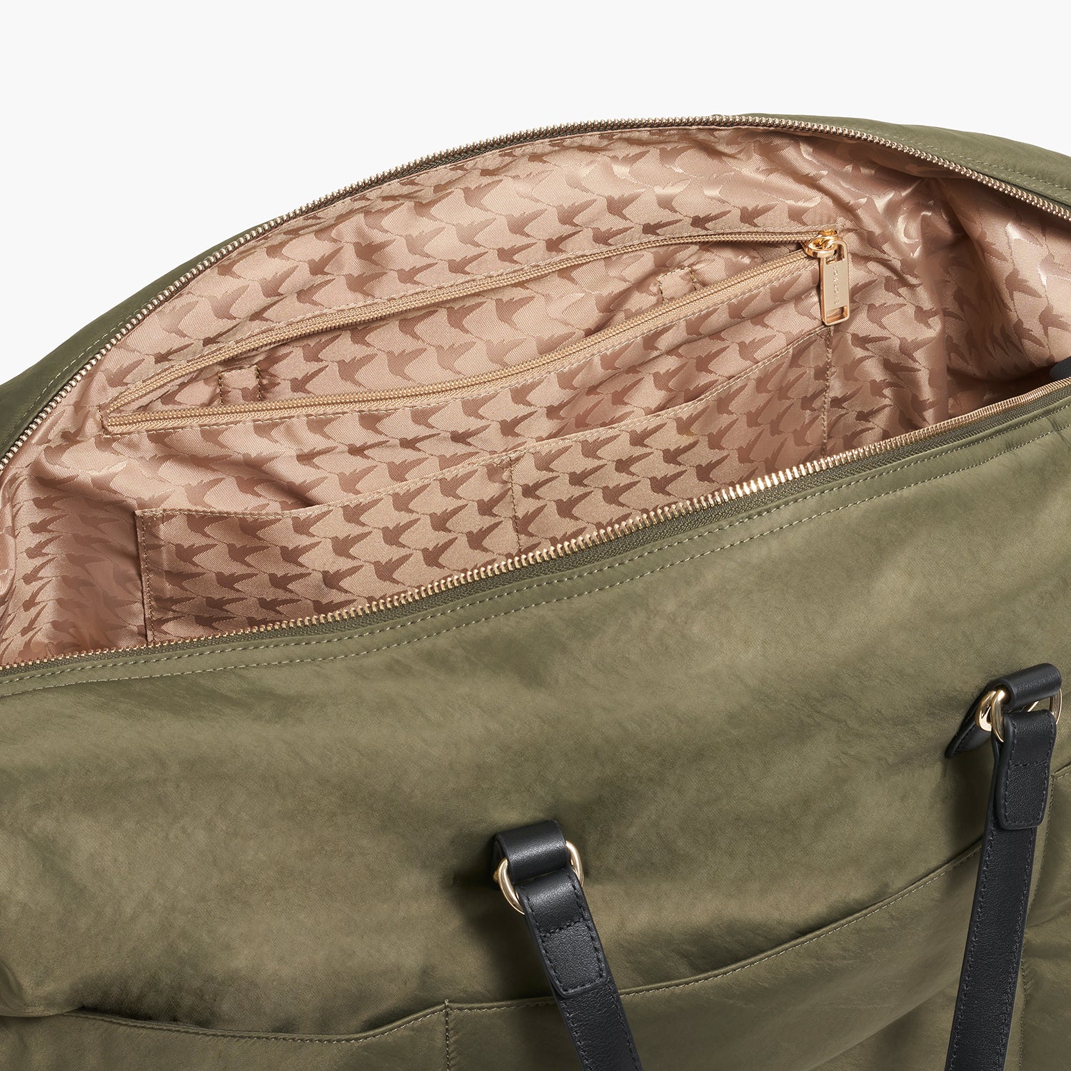 Sherborn Large - Recycled Nylon - Green / Gold / Camel