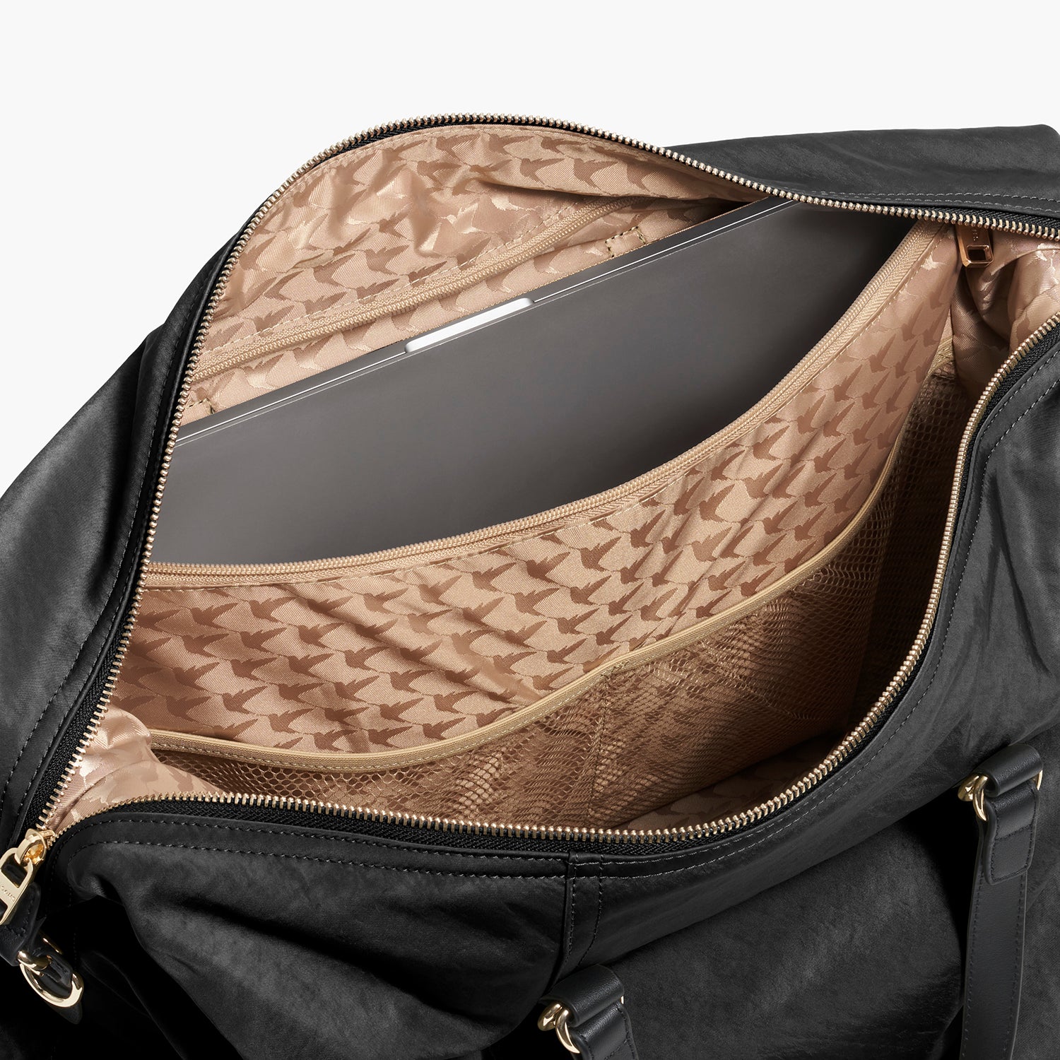 Sherborn - Recycled Nylon - Black / Gold / Camel
