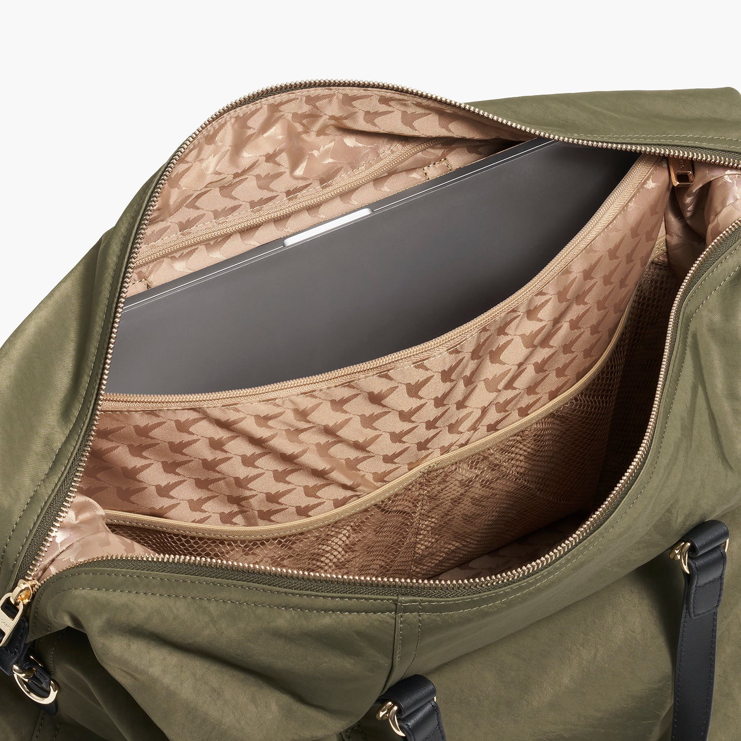 Sherborn - Recycled Nylon - Green / Gold / Camel