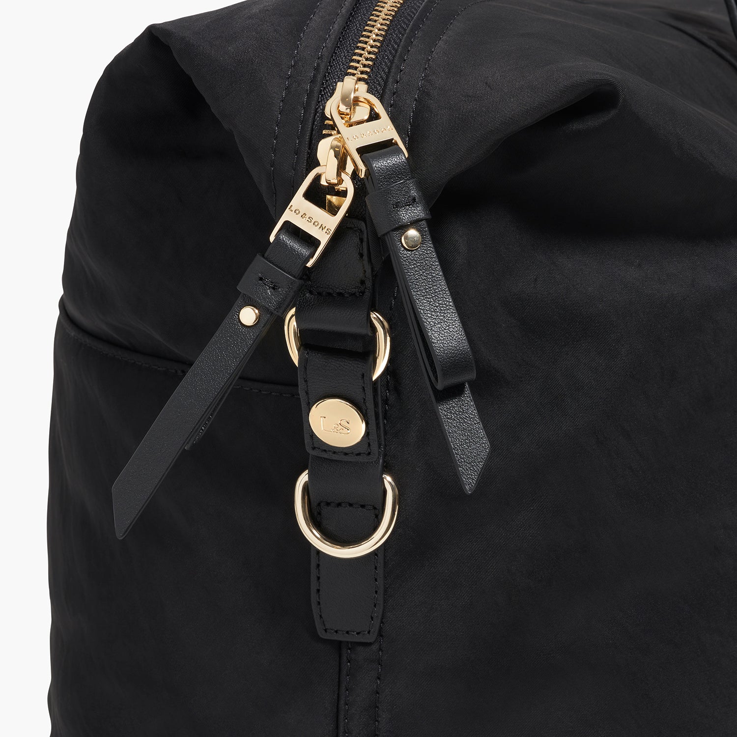 Sherborn Large - Recycled Nylon - Black / Gold / Camel