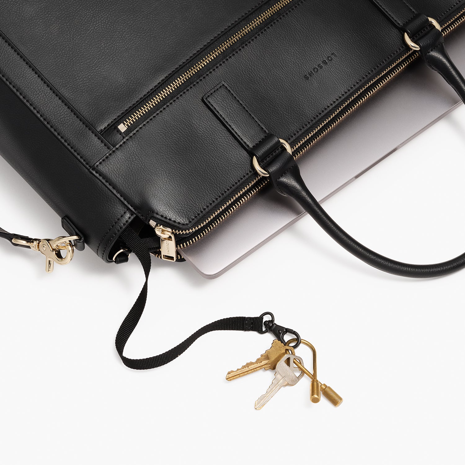 Trinity - Recycled Smooth Leather - Black / Gold / Camel