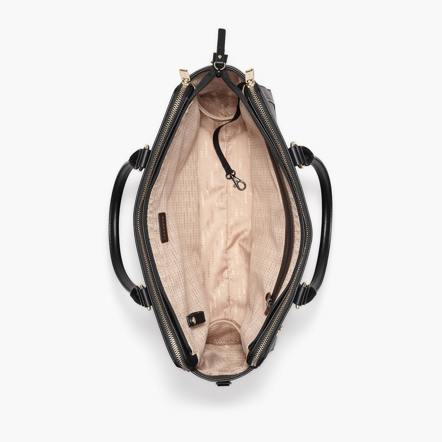 Trinity - Recycled Smooth Leather - Black / Gold / Camel