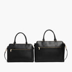 Trinity - Recycled Smooth Leather - Black / Gold / Camel