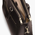 Trinity - Recycled Smooth Leather - Dark Chocolate / Gold / Camel