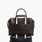 Trinity - Recycled Smooth Leather - Dark Chocolate / Gold / Camel