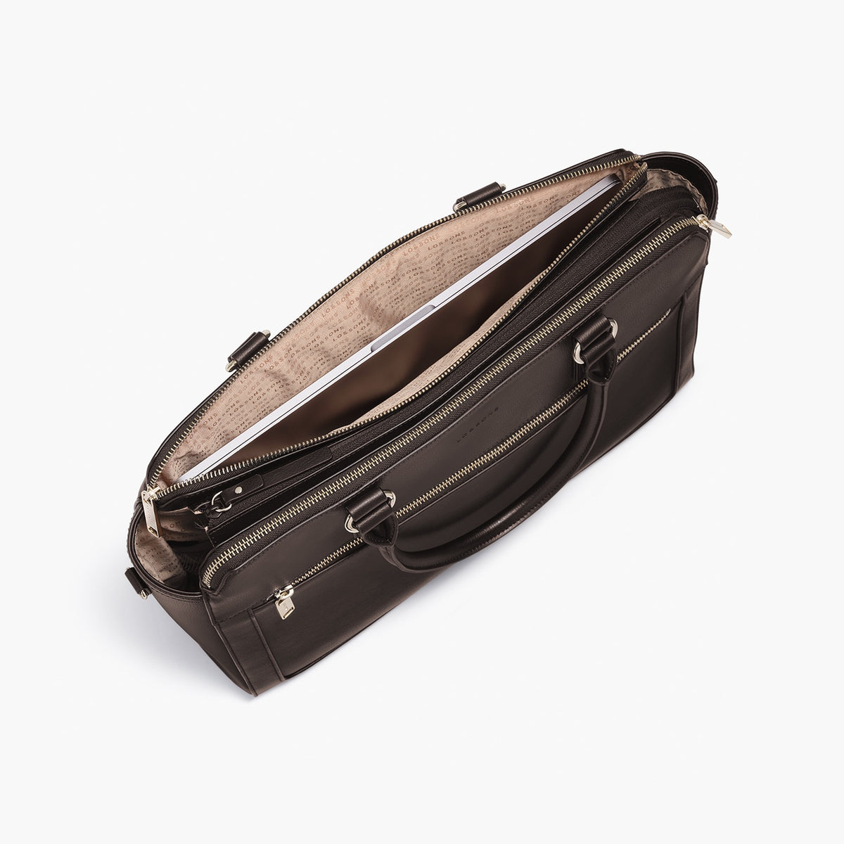 Trinity - Recycled Smooth Leather - Dark Chocolate / Gold / Camel
