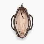 Trinity - Recycled Smooth Leather - Dark Chocolate / Gold / Camel